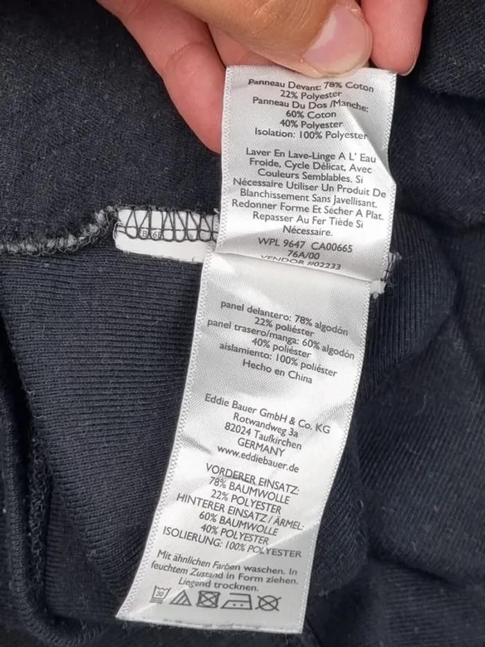 Sweat Eddie Bauer gris/noir – Taille XL Hommes - photo numéro 8