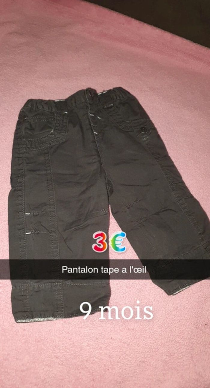 Pantalon tape a l'œil garçon