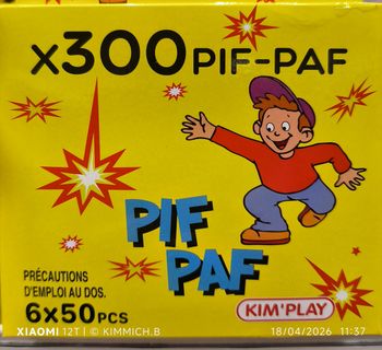 300 pet sec pif paf a jeter au sol. Jeu jouets. Farce et attrape 