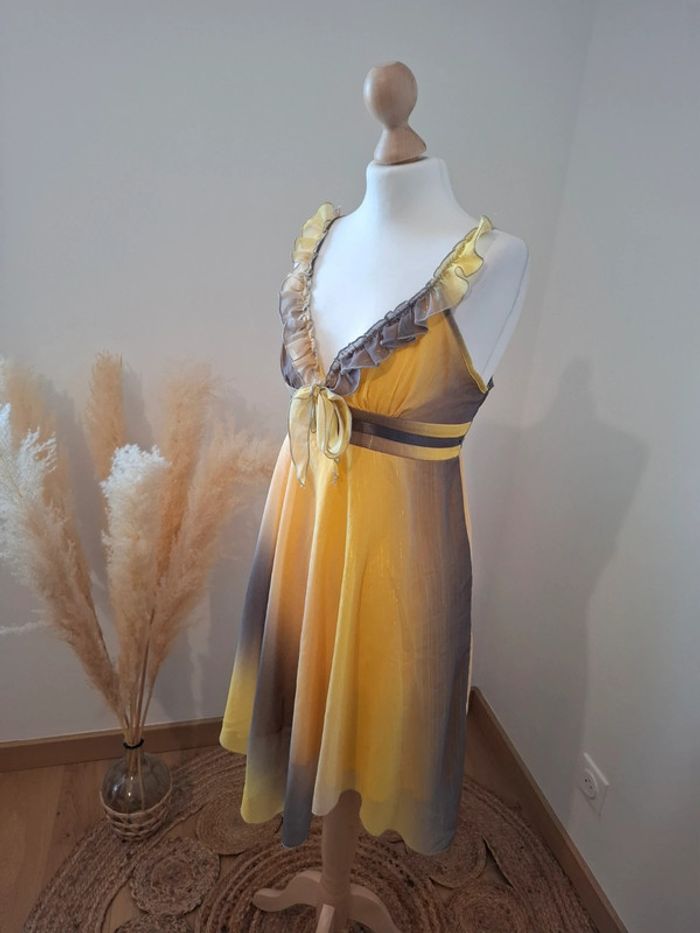 Robe colorée pailletée asymétrique Fashion Express taille XS/S 34/36 - photo numéro 7