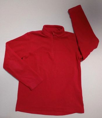 Sweat polaire rouge 10 ans