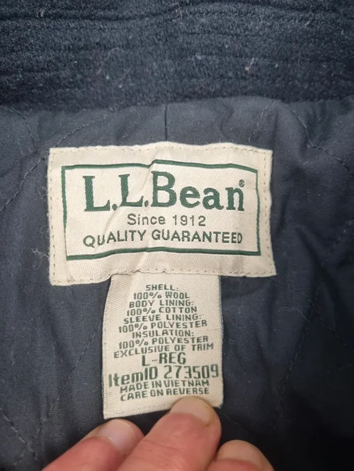 Caban L.L. Bean bleu marine – Taille L Homme (mesures en photos) - photo numéro 4