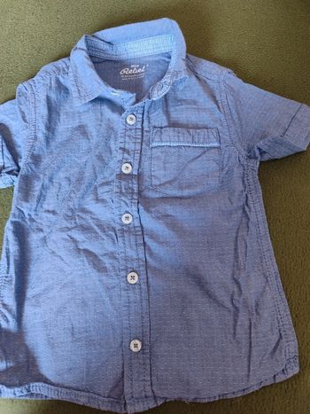 Chemise bleue Primark 18 24 mois