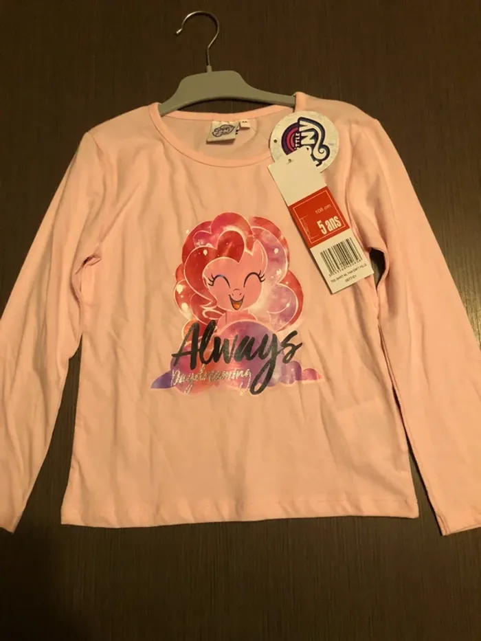 Tee shirt manches longues fille my little pony 5 ans