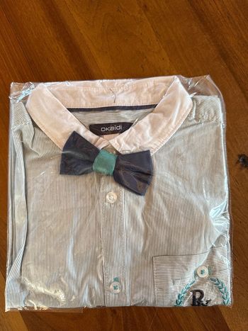 Chemise noeud papillon cérémonie chic okaidi garçon 10 ans