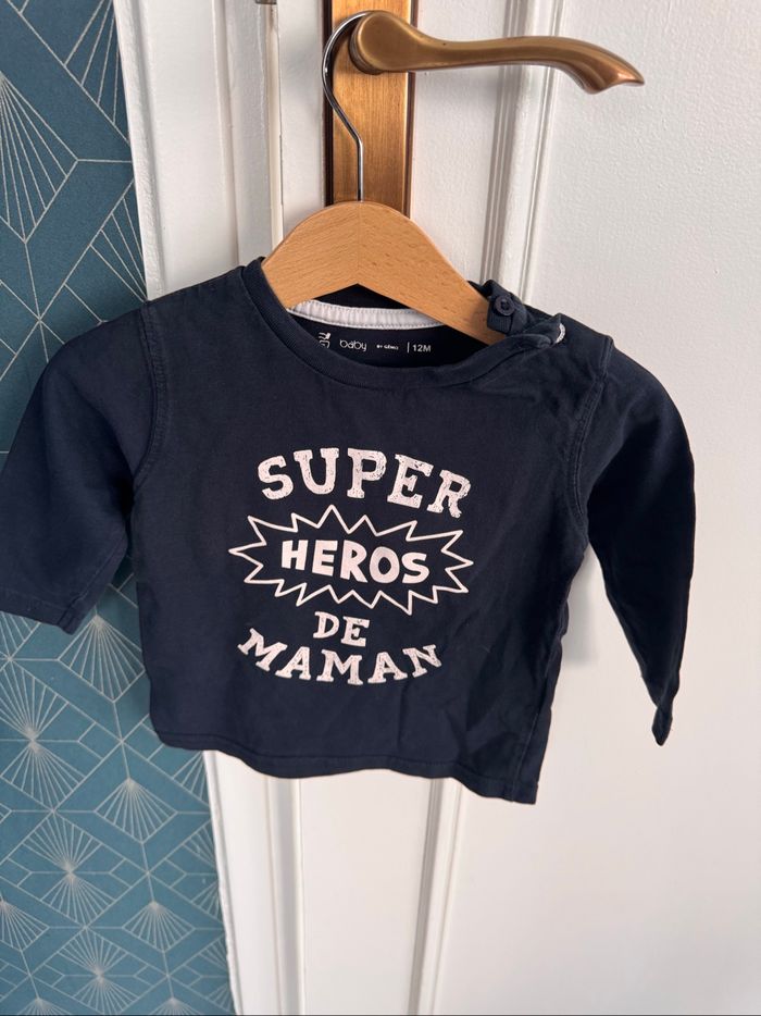 T-shirt manche longue 12 mois