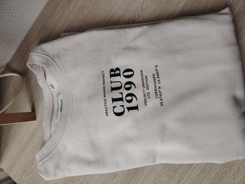 Sweat à col rond beige