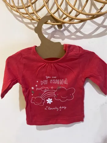 Tee-shirts manche longue 1-3 mois 56cm