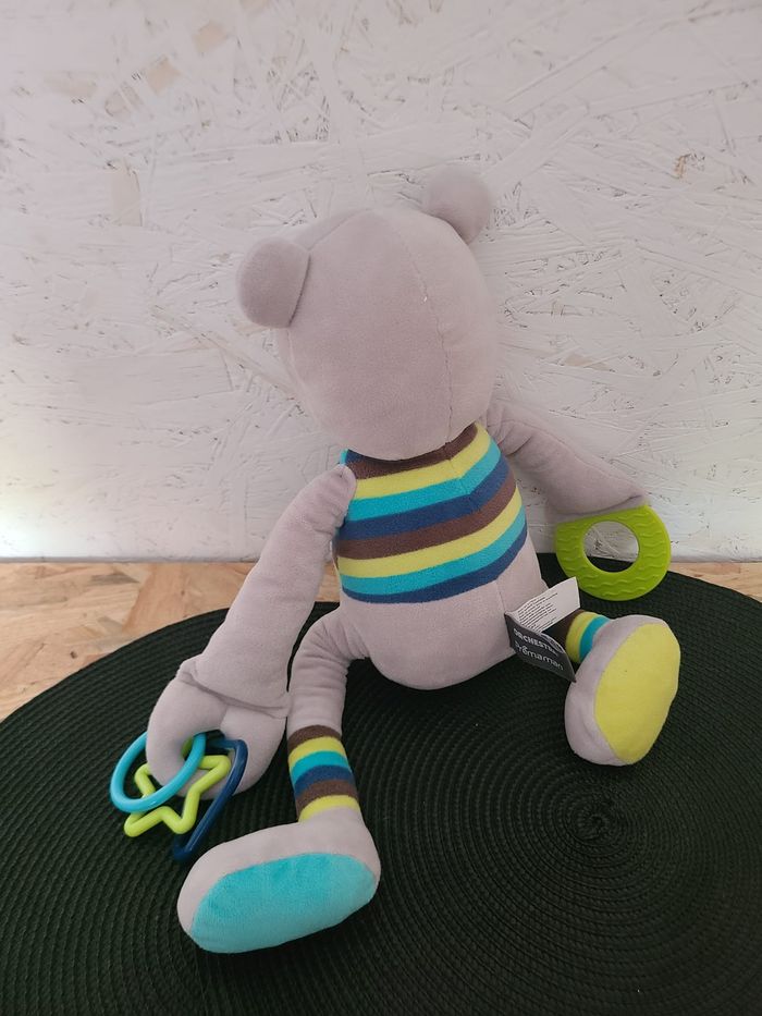 Doudou ours peluche éveil 39 cm Orchestra - photo numéro 3