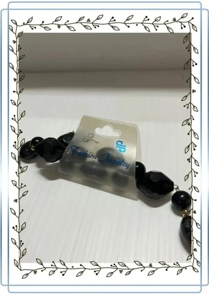Collier noir Fashion Jewerly, neuf - photo numéro 2