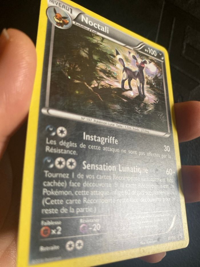 carte Pokémon française Noctali Holo - Promo XY96 (carte promo XY96) - photo numéro 4