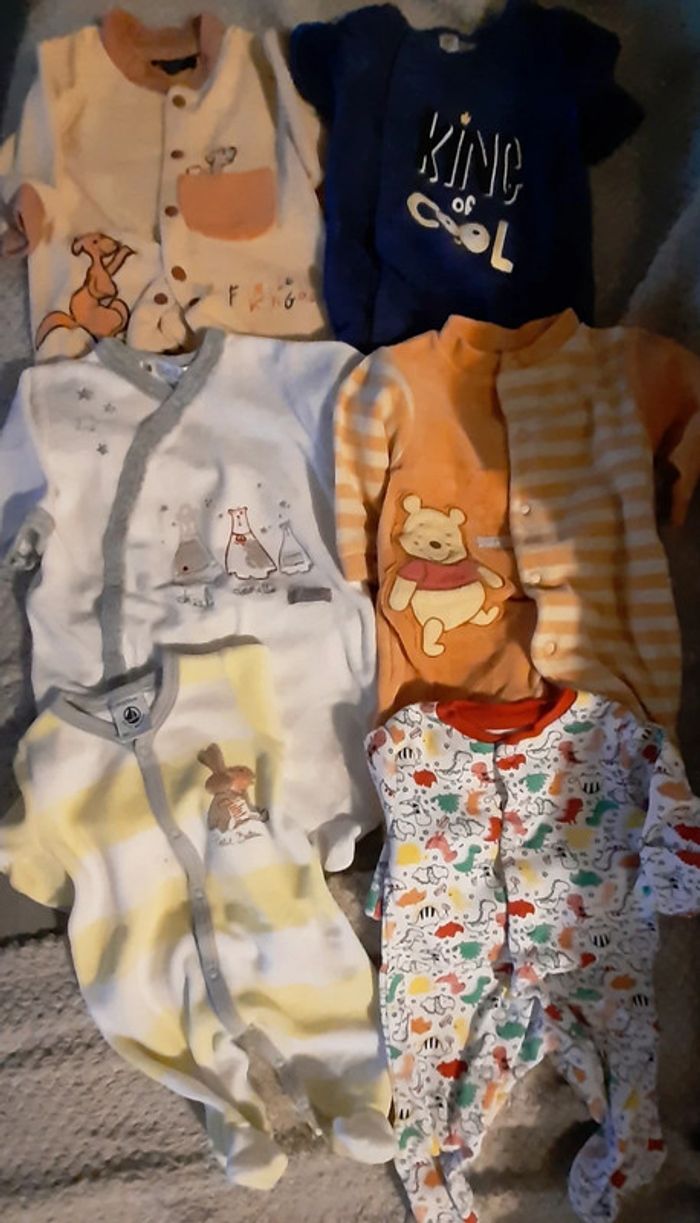 Lot 6 pyjamas naissance