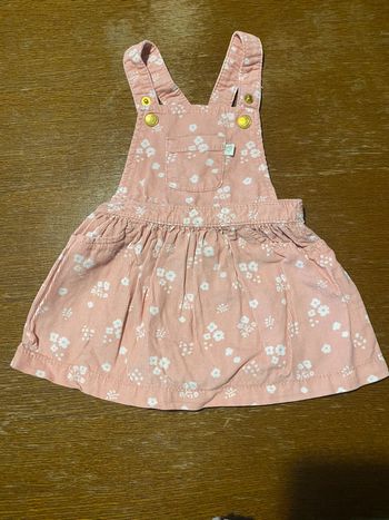Robe rose à fleur flanche