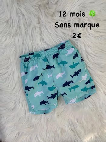 Short de bain 🍀 12 mois 🍀 Sans marque
