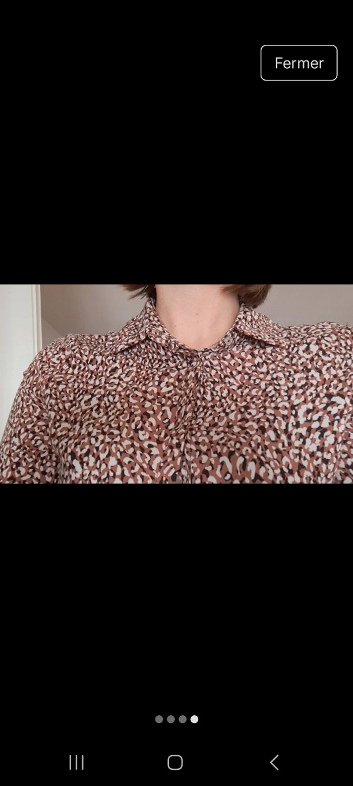 Robe chemise manches longues Stradivarius - photo numéro 4