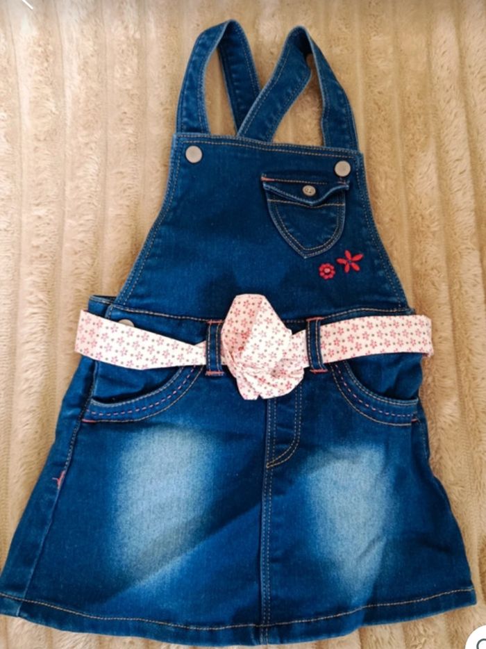 Jupe salopette jeans