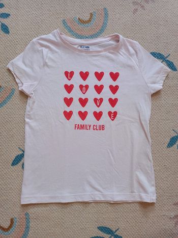 T-shirt rose family club 4 ans kiabi