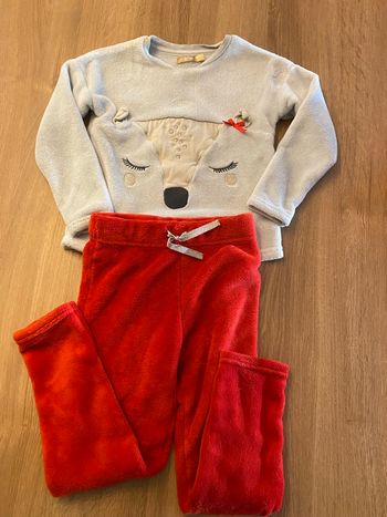 Pyjama Orchestra rouge blanc 5 ans