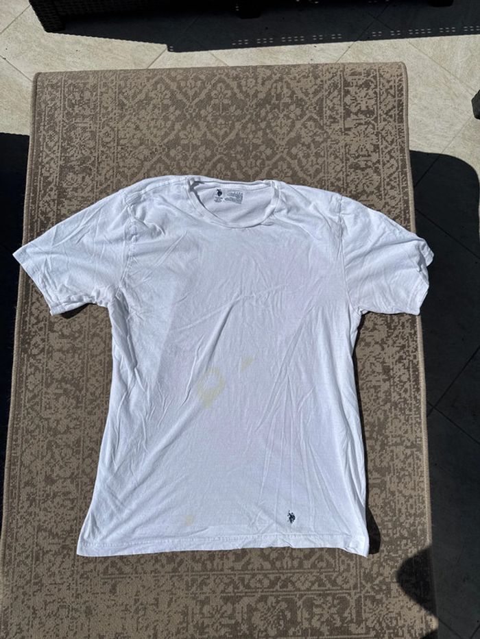 T-shirt U.S. Polo Assn blanc homme - Taille XL