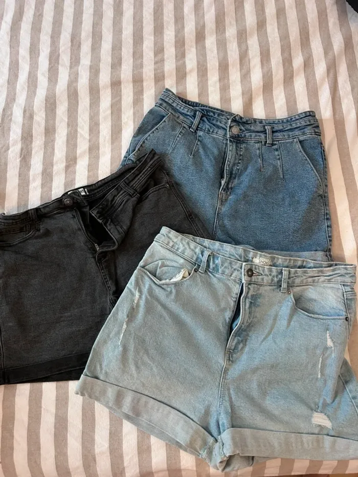 Lot 3 shorts en jeans taille 40 kiabi