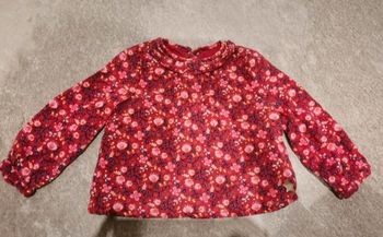 Blouse à manches longues fleurie chic bébé fille 18 mois
