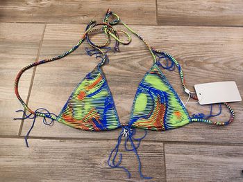 Haut de Maillot de bain vert et bleu Musera Shein Taille S