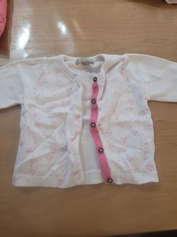 Gilet à fleur 6 mois