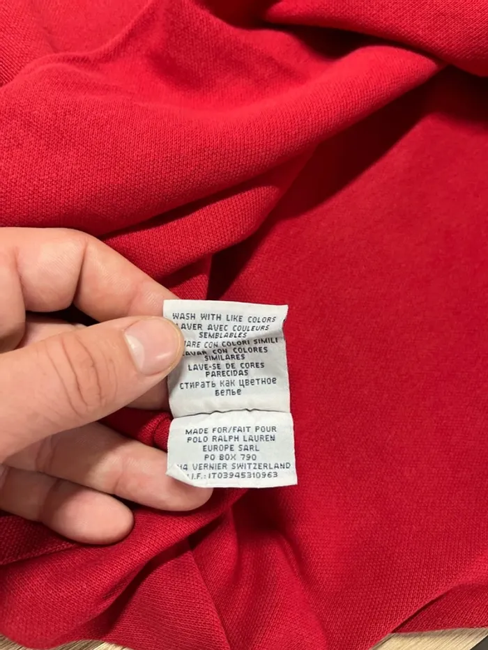 Lot de 2 Polo Ralph Lauren - taille S - couleur rouge et jaune - photo numéro 8