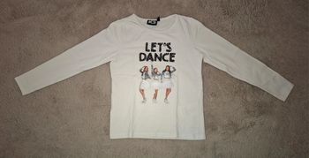 T shirt manche longue Blanc K3 Jbc 8 ans