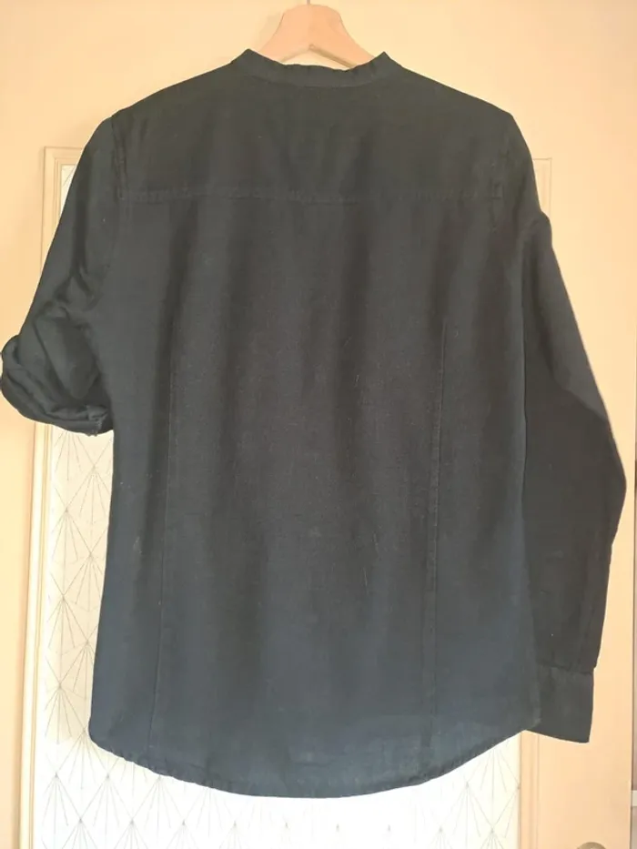 Chemise homme noire coton lin jamais portée Hope'N Life M - photo numéro 7