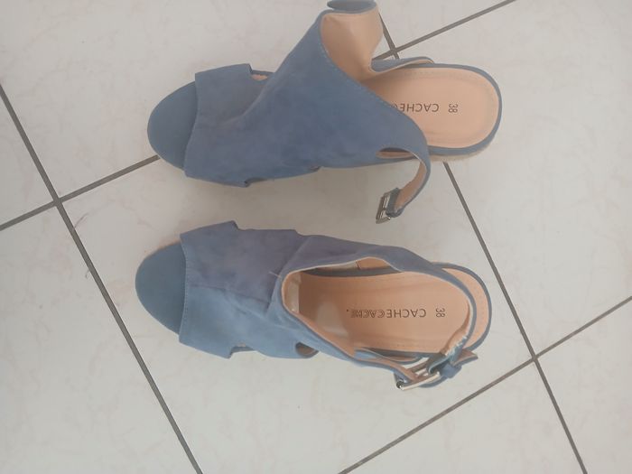 Sandales avec talon compenser - photo numéro 2