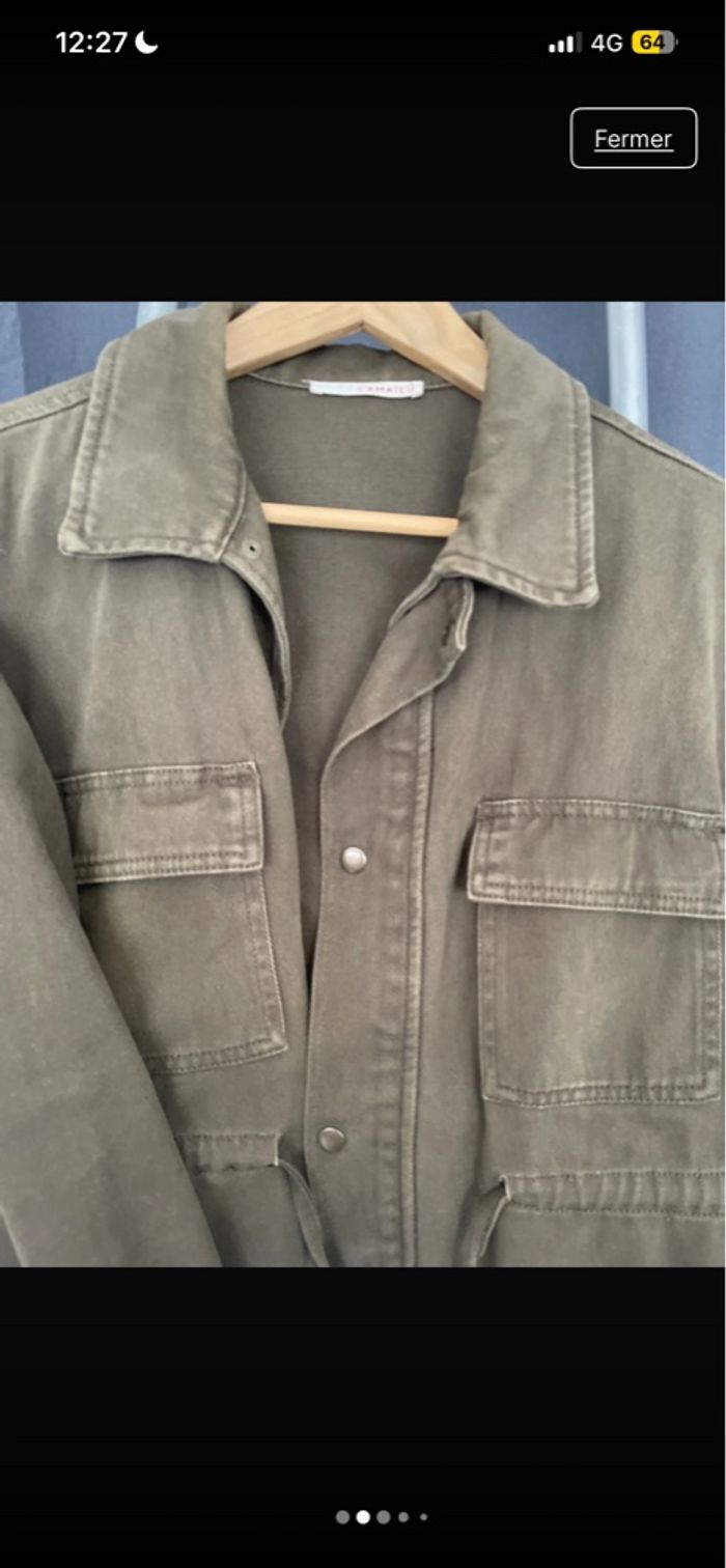 Veste jean kaki - photo numéro 2
