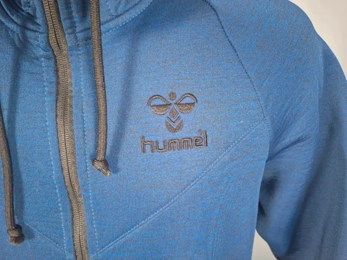 veste a capuche Hummel Leandro – bleu - taille M - brodé (595) - photo numéro 3