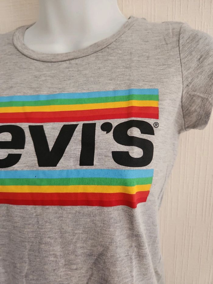 Tee-shirt Levi's manches courtes grises 12 ans - photo numéro 5