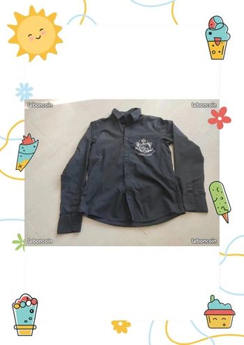 Chemise manches longues complice noire taille 34