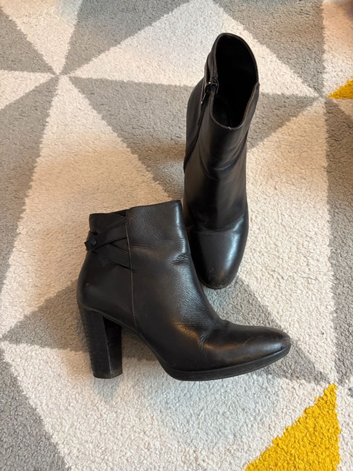 Bottines en cuir noir JB Martin Taille 37 - photo numéro 3