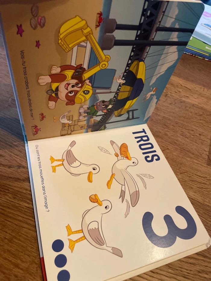 Livre cartonné Pat Patrouille L’imagier des tout petits Les chiffres Paw Patrol - photo numéro 7