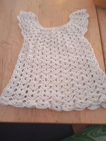Top en crochet été fille