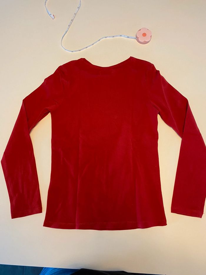 Tee shirt ML Okaidi rouge neuf 10 ans - photo numéro 5