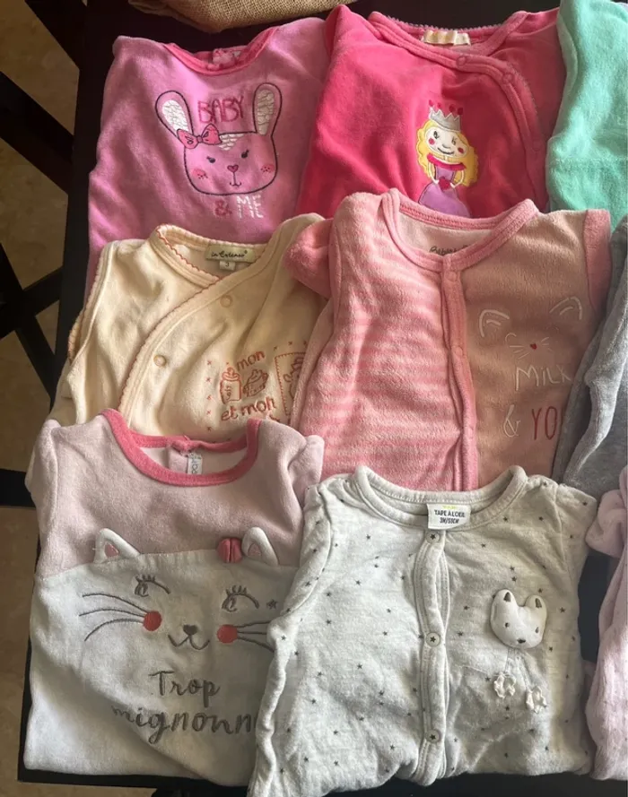 Très beau Lots de 12 pyjama pour bébé fille - photo numéro 3