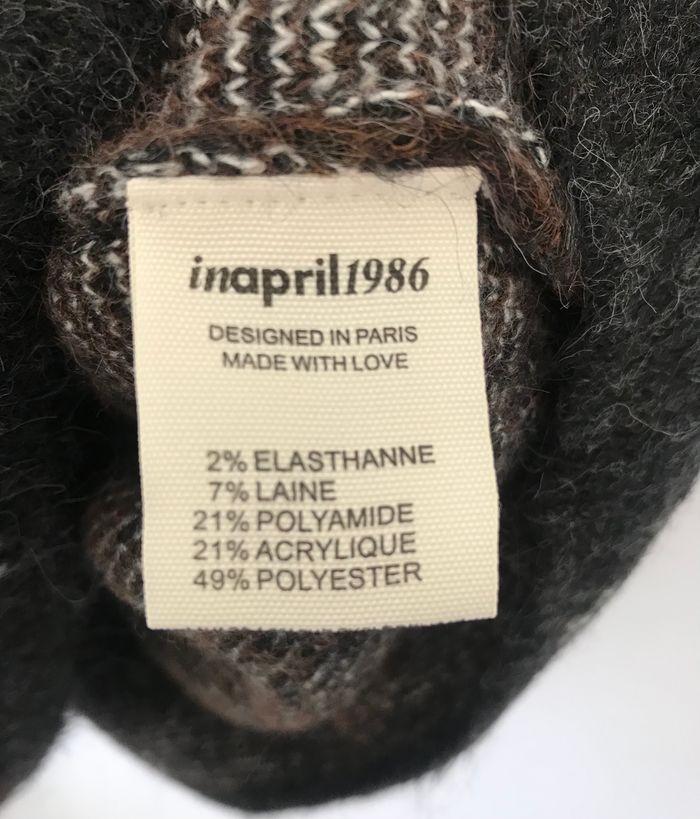 Robe Pull Losange Marron et Noir 🤎- INAPRIL 1986 - photo numéro 4