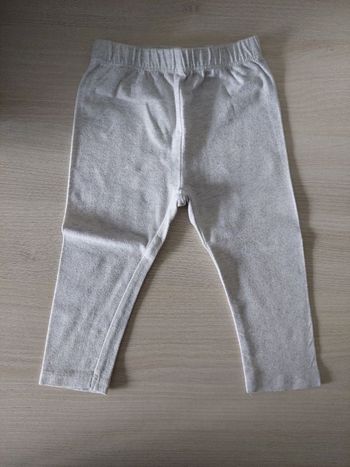 Leggin gris fille 9 mois