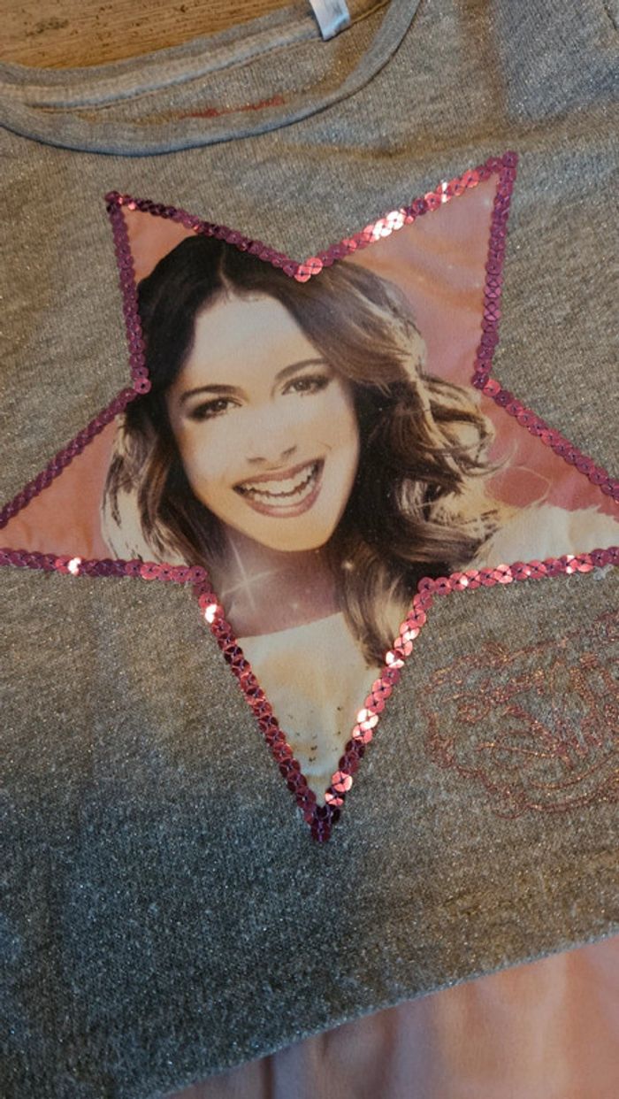 Pull léger à manches longues, gris clair, Disney, Violetta, 8 ans - photo numéro 6