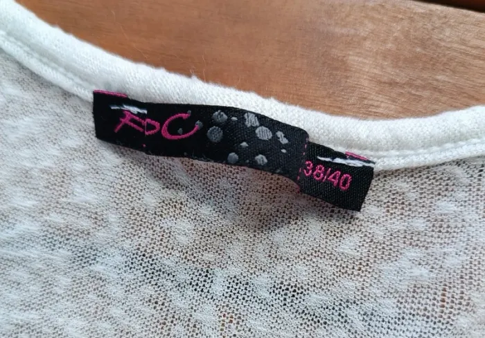 Tee shirt femme manche mi longue taille 38 40 - photo numéro 3