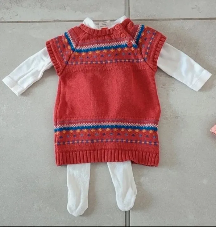 Gros lot de vêtements automne/hiver fille - taille 3 mois - 20 pièces - photo numéro 6