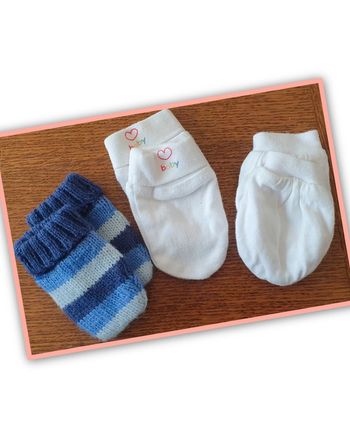 Lot de moufles bébé mixte