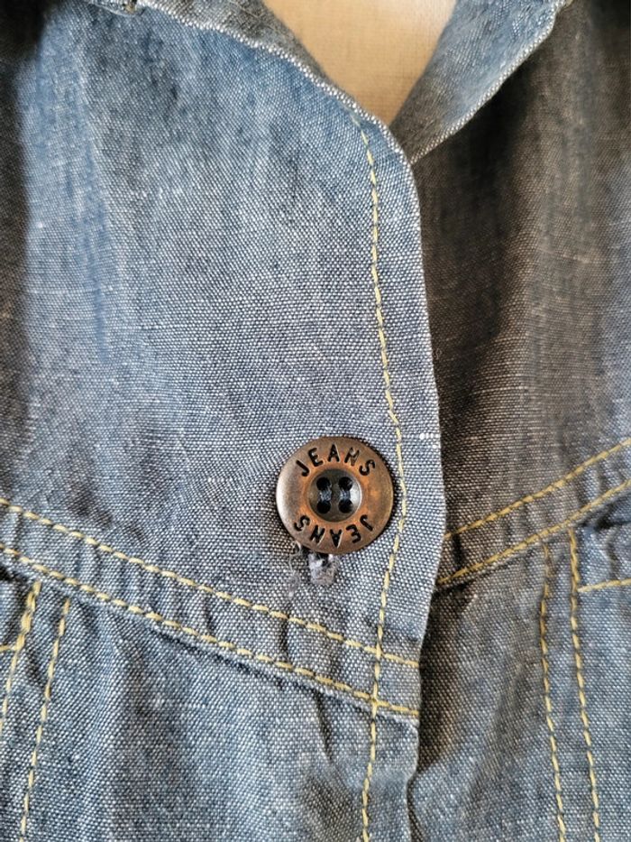 Veste en jean légère bleue Yugane Taille 40 42 - photo numéro 19