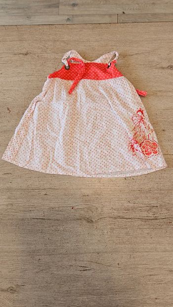 Débardeur large blanc et rouge clair, Orchestra, 5 ans,nickel