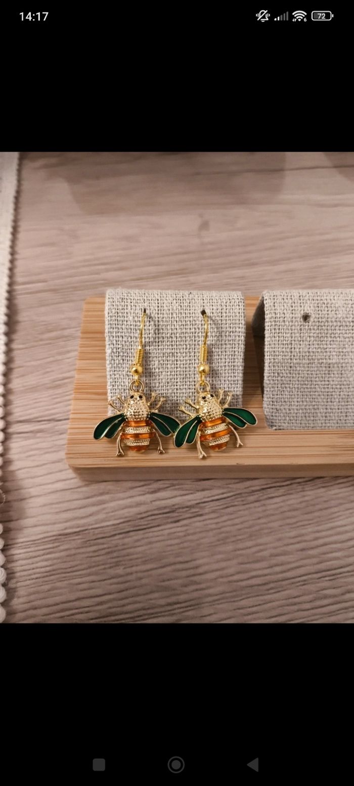 Boucles d'oreilles doré