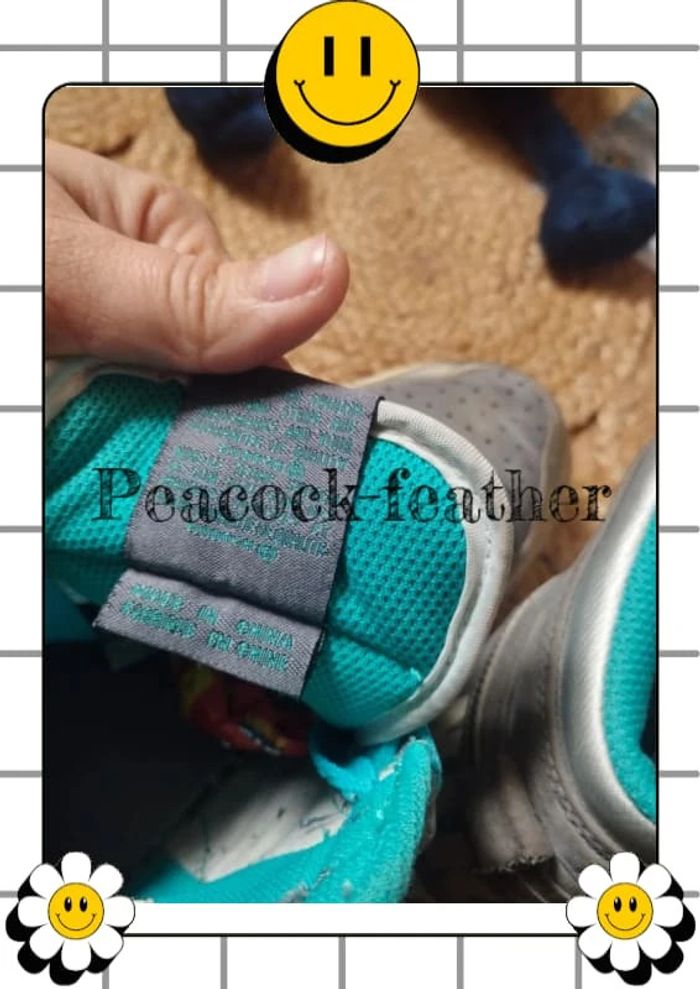 Baskets Nike grises turquoise 37.5 - photo numéro 8